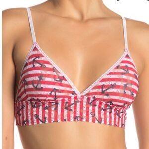 NWT‎ Hanky Panky Anchor Stripe Lace Bralette